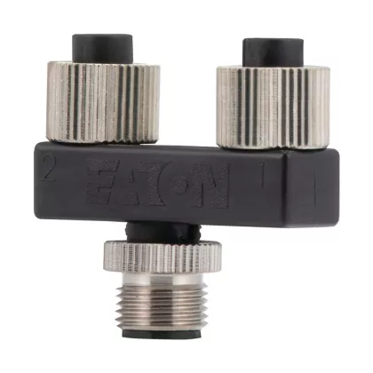   EATON 174704 SWD; elágazás, M12-es csatlakozóból 2x M12-es csatlakozóra, I/O a 2. tűre