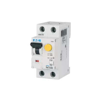 EATON 177738 FRB hibaáram a védelem túláram, A típus, B kar, 1+N-pólus, In=6A, Idn=0,03A, Ir=250A, Icn=6kA EATON 177738 FRB hibaáram a védelem túláram, A típus, B kar, 1+N-pólus, In=6A, Idn=0,03A, Ir=250A, Icn=6kA