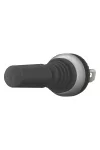 EATON 178565 Joystick, with 2 operating points per operating direction, with metal shaft, 2 positions, Bezel: titanium, momentary, Horizontal