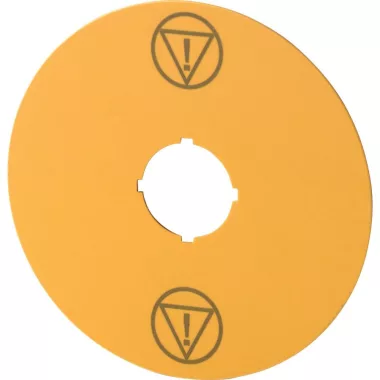 EATON 180469 Label, emergency switching off, yellow, D = 90 mm, with IEC60417-5638 symbol
