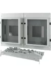 EATON 180520 Front plate, 2xNZM4, 4p, withdrawable + remote operator, W=1000mm, IP55, grey