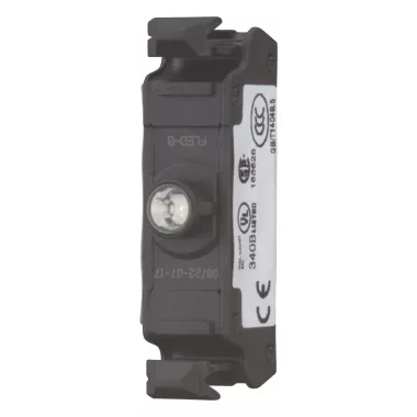 EATON 180796 LED elem csökkentett mélységgel, rugós sorkapcsok, elülső rögzítés, 12-30VAC/DC, kék EATON 180796 LED elem csökkentett mélységgel, rugós sorkapcsok, elülső rögzítés, 12-30VAC/DC, kék