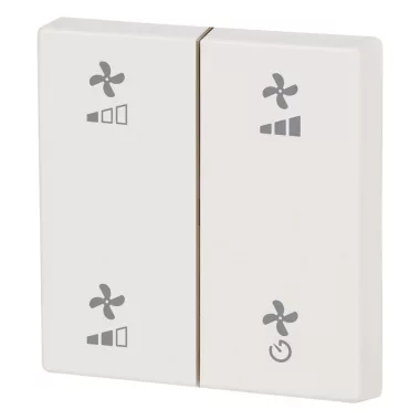 EATON 182884 RF gombburkolat 2x1/2 55x55mm, szellőztetés, fehér, fényes EATON 182884 RF gombburkolat 2x1/2 55x55mm, szellőztetés, fehér, fényes