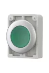 EATON 182927 Világító nyomógomb,30mm,lapos,zöld