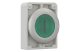 EATON 182932 Világító reteszelt nyomógomb,30mm,lapos,zöld,"I"