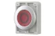 EATON 182933 Világító reteszelt nyomógomb,30mm,lapos,piros,"O"