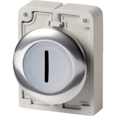 EATON 182935 Világító reteszelt nyomógomb,30mm,lapos,"I"