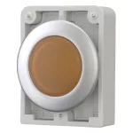 EATON 183286 Indicator light, RMQ-Titan, Flat, orange, Metal bezel