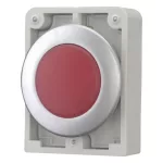 EATON 183288 Indicator light, RMQ-Titan, Flat, Red, individual facility for inscription, Metal bezel