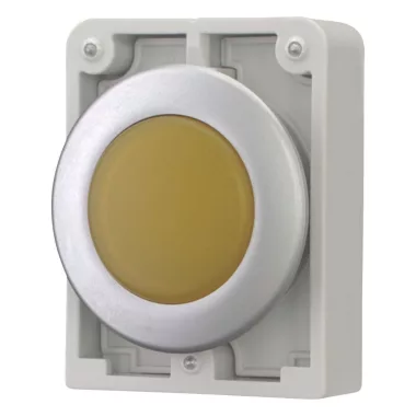EATON 183291 Indicator light, RMQ-Titan, Flat, yellow, individual facility for inscription, Metal bezel