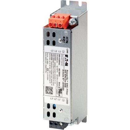 EATON 184502 Radio interference suppression filter, three-phase, ULN= max. 520 + 10% V, 30 A, For use with: DC1, DA1, DG1