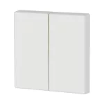 EATON 184590 Rocker double, glossy alpine white