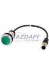EATON 185554 Világító nyomógomb,24V,1Z,zöld,0.2m,M12A