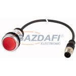 EATON 185555 Világító nyomógomb,24V,1Ny,piros,0.2m,M12A