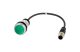 EATON 185558 Világító nyomógomb,ret.,24V,1Z,zöld,0.2m,M12A - 3