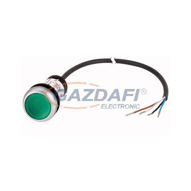 EATON 185594 Világító nyomógomb,24V,1Z,zöld,3.5m,kábel
