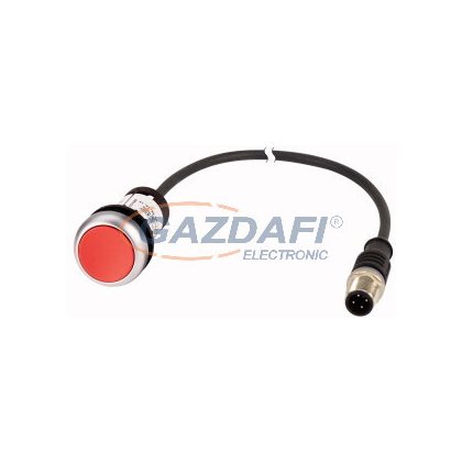 EATON 185675 Nyomógomb lapos,1Ny,piros,0.2m,M12A