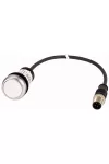EATON 185686 Nyomógomb lapos,ret.,1Z,fehér,0.2m,M12A