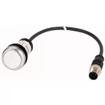 EATON 185686 Nyomógomb lapos,ret.,1Z,fehér,0.2m,M12A