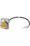 EATON 185956 Kompakt süllyesztett jelzőlámpa 1m kábellel és szabad véggel, 24V AC/ DC, sárga