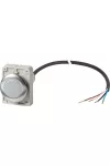 EATON 185957 Indicator light, Flat, Cable (black) with non-terminated end, 4 pole, 1 m, Lens white, LED white, 24 V AC/DC