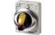 EATON 187022 Illuminated selector switch actuator, RMQ-Titan, With thumb-grip, maintained, 3 positions, yellow, Metal bezel - 2