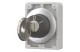 EATON 187049 Key-operated actuator, Flat Front, maintained, 2 positions, MS1–MS20, Key withdrawable: 0, Metal bezel - 3