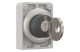 EATON 187053 Key-operated actuator, Flat Front, maintained, 2 positions, MS3, Key withdrawable: 0, I, Metal bezel - 5