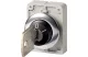 EATON 187064 Key-operated actuator, Flat Front, maintained, 2 positions 0, Metal bezel, Suitable for master key systems - 3