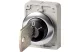 EATON 187066 Key-operated actuator, Flat Front, maintained, 2 positions 0, I, Metal bezel, Suitable for master key systems - 2