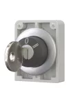 EATON 187069 Vezérlőfej zárral, 3 állású, reteszelés nélkül, fémgyűrű, MS1, 40 fok