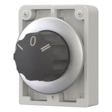 EATON 187089 Selector switch, RMQ-Titan, With rotary head, momentary, 3 positions, inscribed, Metal bezel