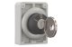 EATON 187096 Key-operated actuator, Flat Front, maintained, 3 positions, MS1–MS20: Key withdrawable: selectable, Metal bezel - 5
