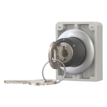   EATON 187098 Vezérlőfej zárral, 3 állású, reteszeléssel, fémgyűrű, Ronis 455, 60 fok