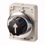   EATON 187107 Választókapcsoló,30mm,lapos,3 állású.,reteszelt, M30C-FWR3-X7