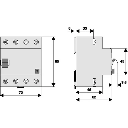 EATON 187816 FRC hibaáram, AC típus, 4-pólus, Idn=0,3A, In=125A, Ir=250A EATON 187816 FRC hibaáram, AC típus, 4-pólus, Idn=0,3A, In=125A, Ir=250A