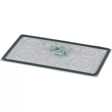 EATON 187862 IP66 kábelkarima, fém, kivágásokkal a 9xM20, 2xM40/M32, 2xM50/M40 átvezetőkhöz