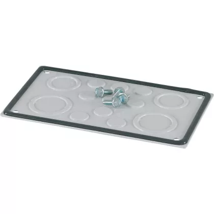   EATON 187862 IP66 kábelkarima, fém, kivágásokkal a 9xM20, 2xM40/M32, 2xM50/M40 átvezetőkhöz