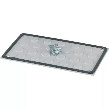 EATON 187863 IP66 kábelkarima, fém, kivágásokkal a 12xM20, 10xM16 átvezetőkhöz