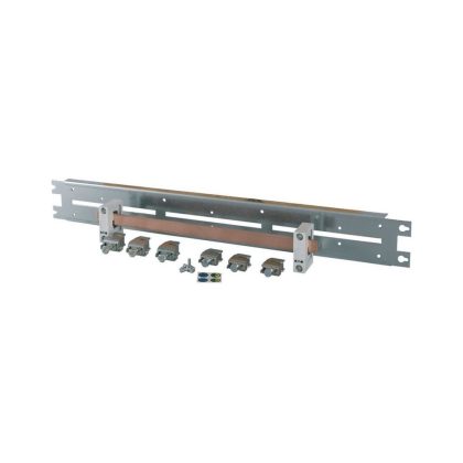 EATON 187867 Earth bar (copper) 20x5mm, insulated on mounting plate, for housing width 400mm
