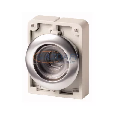 EATON 188031 Világító nyomógomb,fém,30mm,lapos,lapka nélkül