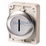   EATON 188035 Világító nyomógomb,fém,30mm,lapos,fehér,"I"