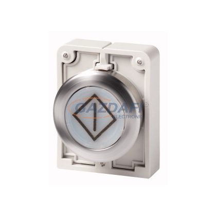   EATON 188041 Világító nyomógomb,fém,30mm,lapos,fehér,X100