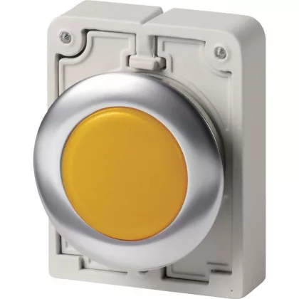 EATON 188046 Indicator light, RMQ-Titan, flat, yellow, Front ring stainless steel