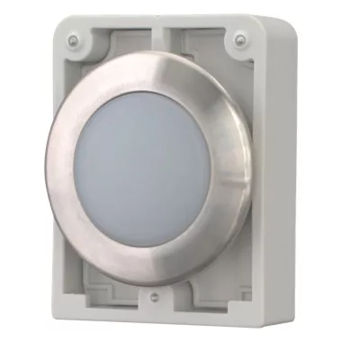 EATON 188048 Indicator light, RMQ-Titan, flat, white, Front ring stainless steel