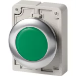 EATON 188050 Indicator light, RMQ-Titan, flat, green, individual facility for inscription, Front ring stainless steel