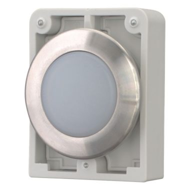 EATON 188054 Indicator light, RMQ-Titan, flat, white, individual facility for inscription, Front ring stainless steel