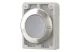 EATON 188058 Világító nyomógomb,fém,30mm,lapos,fehér, M30I-FDL-W