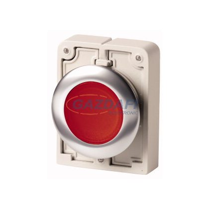   EATON 188059 Világító nyomógomb,fém,30mm,lapos,piros, M30I-FDL-R