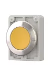 EATON 188088 Nyomógomb vezérlőfej, süllyesztett nyomógomb, reteszelés nélkül, rozsdamentes acél gyűrű, sárga